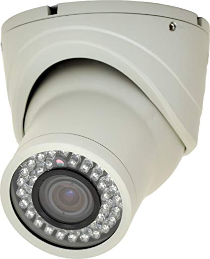 LTS LTCMD726HW Night Vision Hybrid Camera with 1/3-Inch Sony CCD, 540TVL, and 2.8-12mm Wide Angle Vari-Focal Lens, White