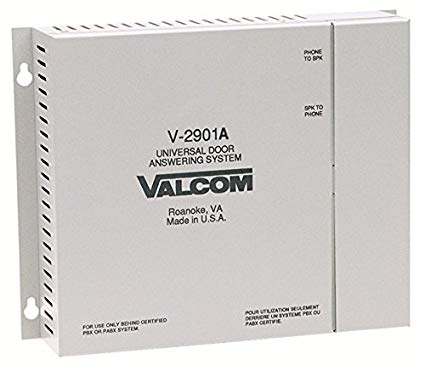 Valcom V-2901A Enhanced Single Door Answering Device That Activates Door Locks