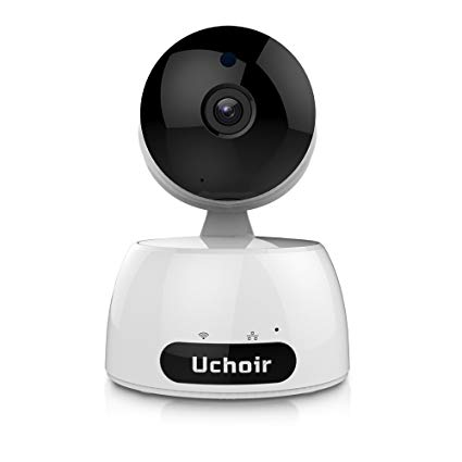 Uchoir Wireless IP Camera, 1080P 2MP HD Home Security Surveillance System, Two-way Audio Night Vision Wifi Camera, Smart Motion Detection Indoor Camera with Micro SD Card Slot, Pet Baby Monitor, White