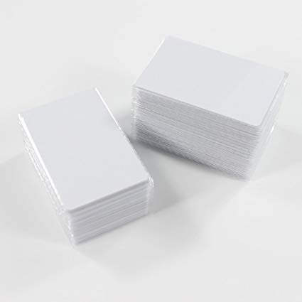 THONSEN CR80 13.56MHz MIFARE Classic 1K Blank White RFID PVC Card Printable Double Sides ISO14443A (Pack of 100)