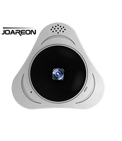 Joareon 360° Panoramic Wireless IP Camera Audio Video WiFi 1.3 Megapixel HD Fish-eye Lens Wide Angle Night Vision VR CCTV Home Surveillance Cameras VR 3D Wifi Camera Micro SD Yoosee APP