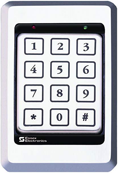 Essex KTP-103-SN Single Gang Keypad Reader 26 Bit Wiegand 12 Pad 3x4