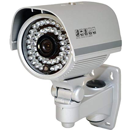 LTS LTCMR601 42iR/3.6mm 480TVL 1/3-Inch Sony SuperHAD CCD Night Vision Camera with Fixed Lens, Silver.