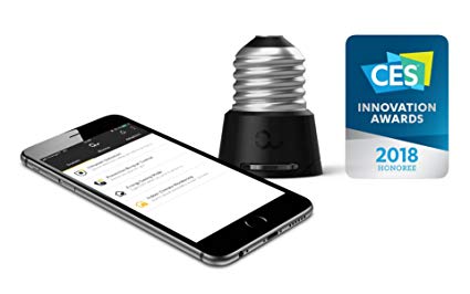 Anyware Smart Adaptor – Your All-in-One Smart Home System in ONE Connected Device for Peace of Mind, Home Security and Remote Monitoring! Converts E26 to E12 (Candelabra) LED light bulbs