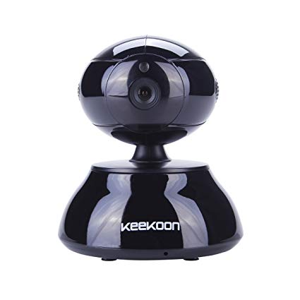 Keekoon 720P HD H.264 Megapixel Wireless IP Camera Baby Monitor Indoor CCTV - Motion Detection, Email Alarm, 30ft IR Night Vision, Plug & Play, Pan & Tilt, Two-ways Audio Talk