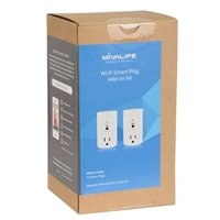 Mivalife Smart Plug 2-pack Add-on, Control Your Devices from Anywhere, featuring Amazon Alexa Integration (Requires a Home8/Oplink/Mivalife Smart Hub)