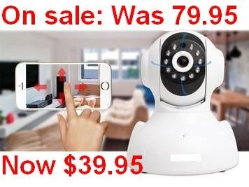 CT-VA High Definition wireless Video Alarm W/builtin Siren two-way, voice, plug & play, supports SD card WiFI remote camera pan & tilt